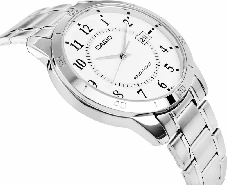 Orë dore për meshkuj Casio, argjendtë