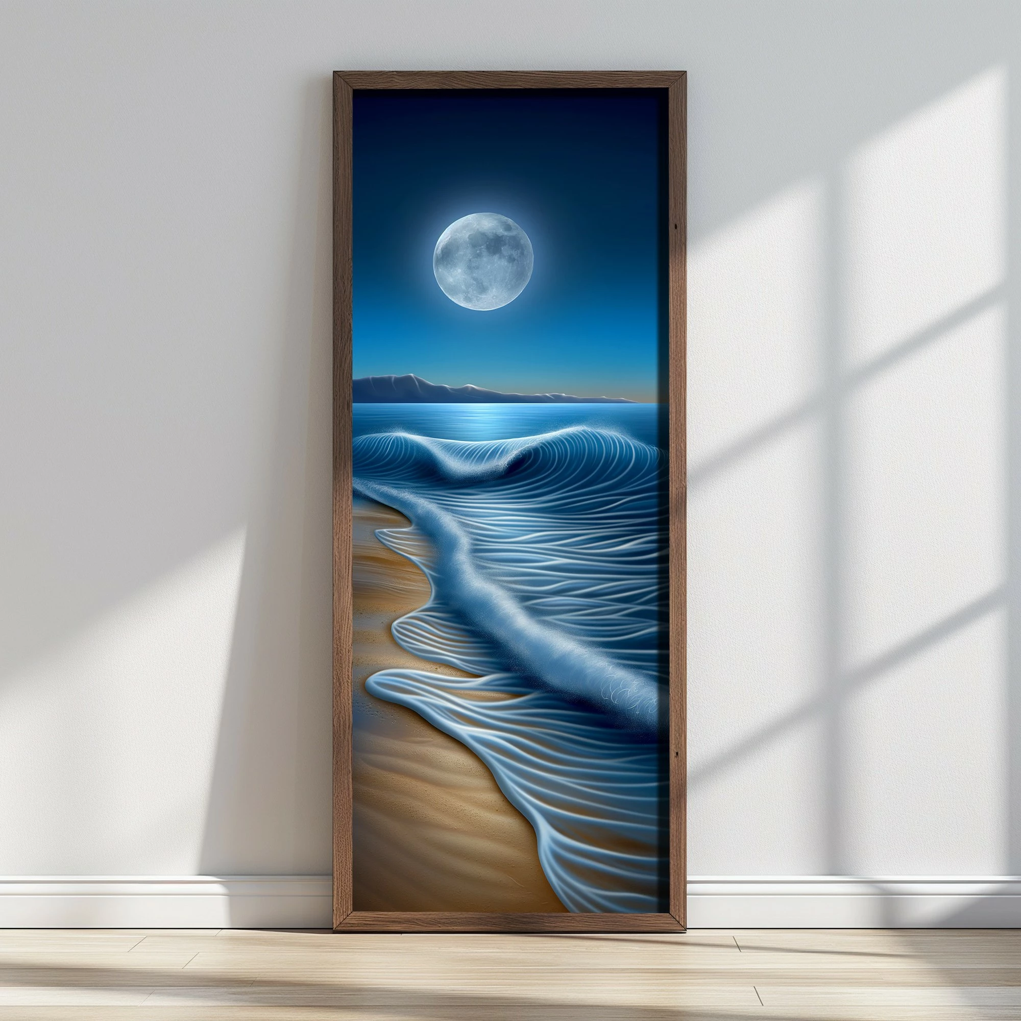 Pikturë dekorative me kornizë MDF, shumëngjyrëshe, Wallity LONG014-S/120-40, 40x120cm