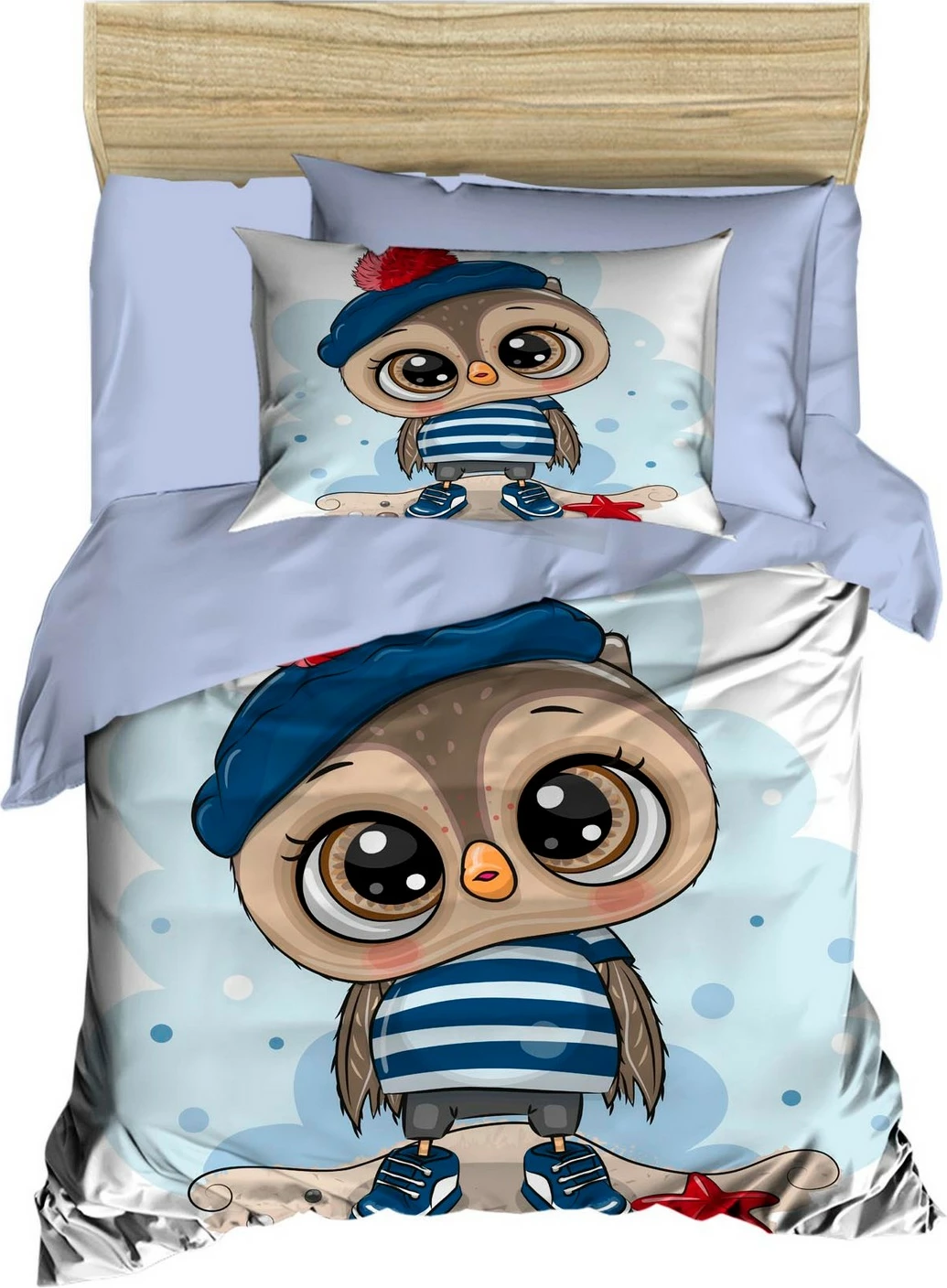 Set mbulesë për krevat fëmijësh L'essentiel, PH181, ngjyrë lejla, kaltër, kafe, 3 copë