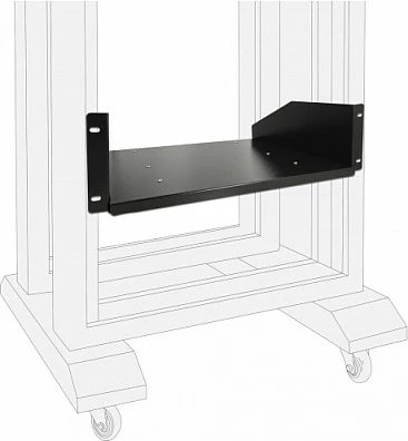 Raft rrëshqitës për rack 19" DeLOCK 3U, i zi