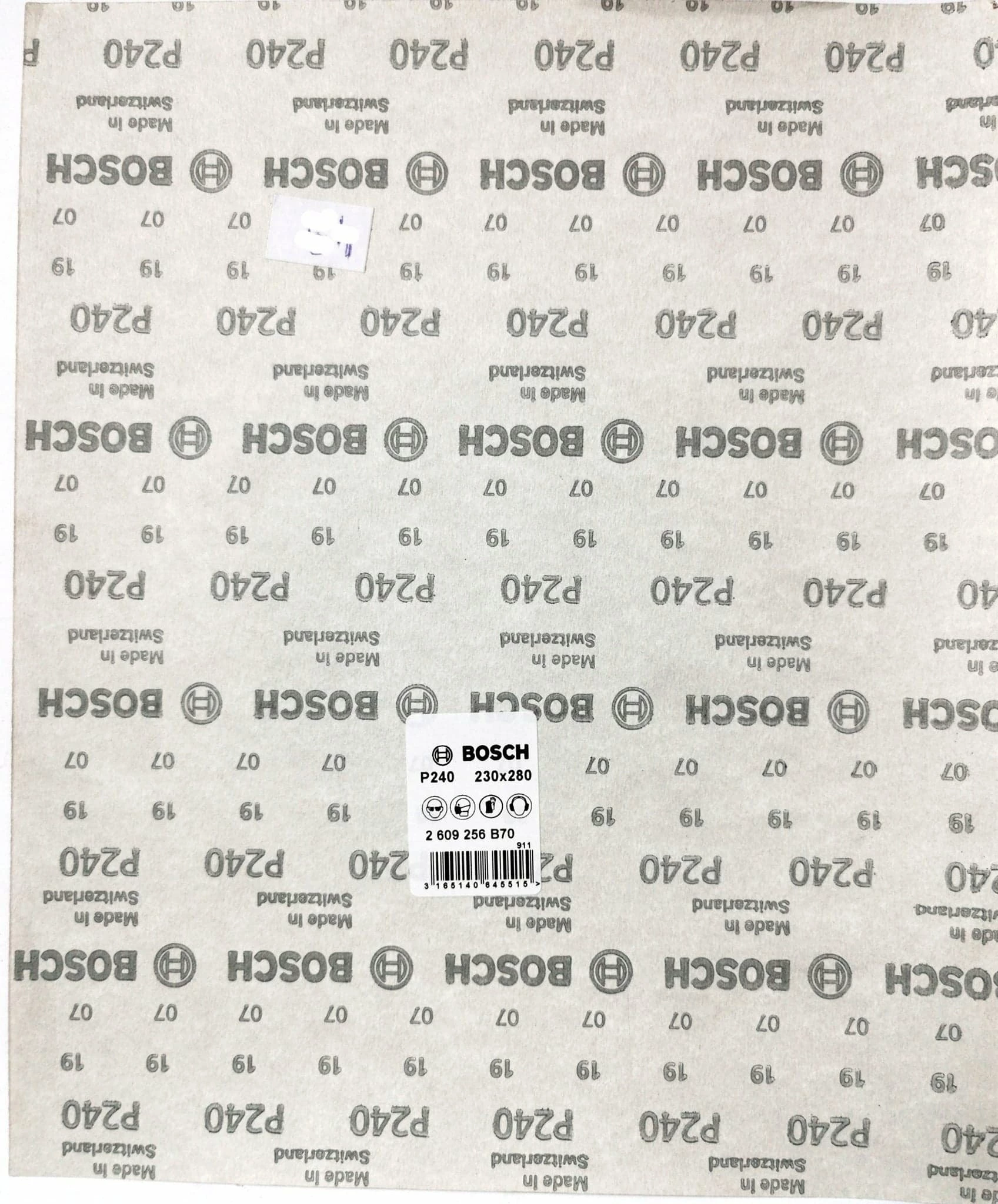 Letër smerili Bosch 230x280mm P240, 50 copë, e kuqe