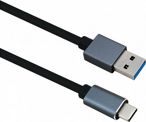 Kabllo Helos 288353 USB-A në USB-C, 1 m, USB Power Delivery 240 W, e zezë