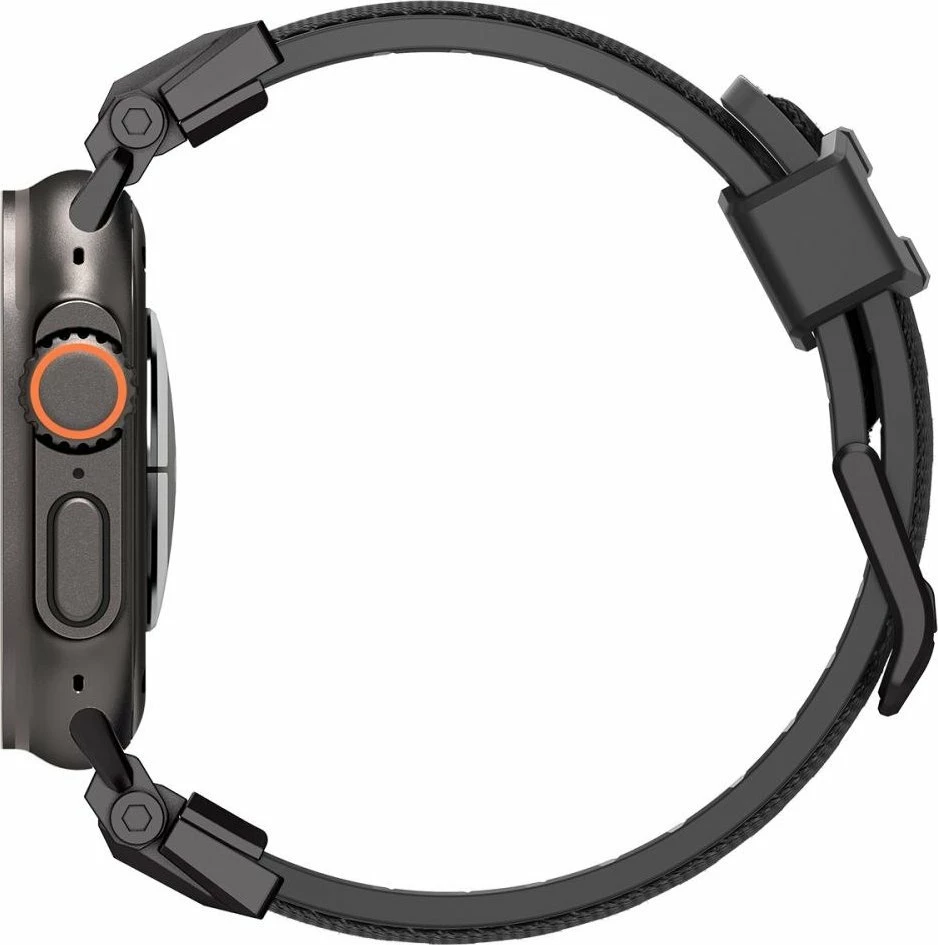 Kornizë mbrojtëse me rrip për Smartwatch Spigen DuraPro Armor, për Apple Watch 6/7/8/9/10/SE/Ultra 1/2 44/45/46/49 mm, e zezë