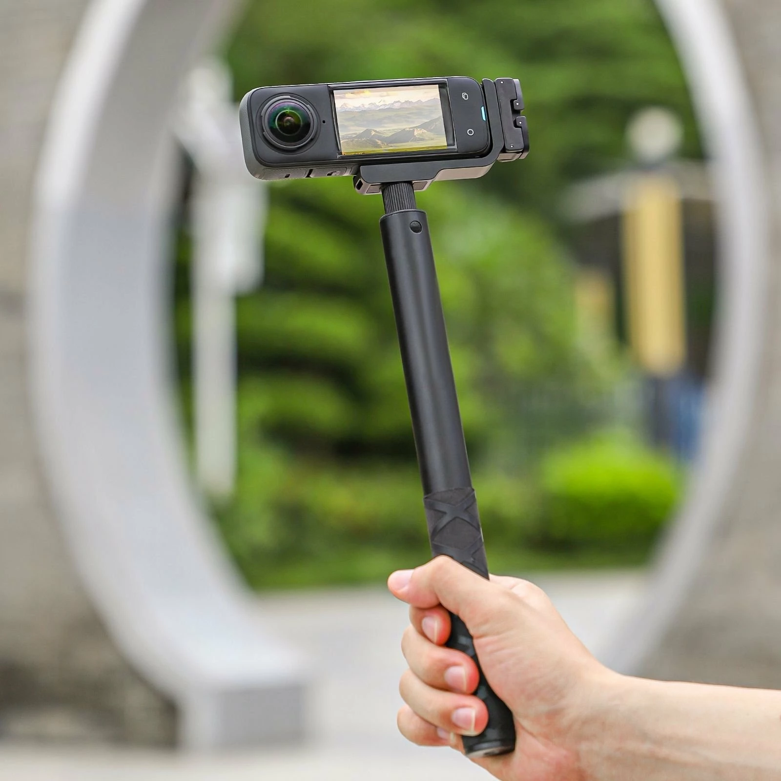 Mbajtës kornizë SunnyLife X4-ZJ826-D për Insta360 X4, 1/4'' thread, standard GoPro, quick-release magnetik, e zezë, set