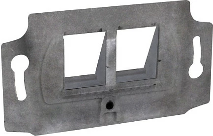 Panel muri EFB Elektronik ET-25111, 2x RJ-45/Keystone, 40° i pjerrët, hiri