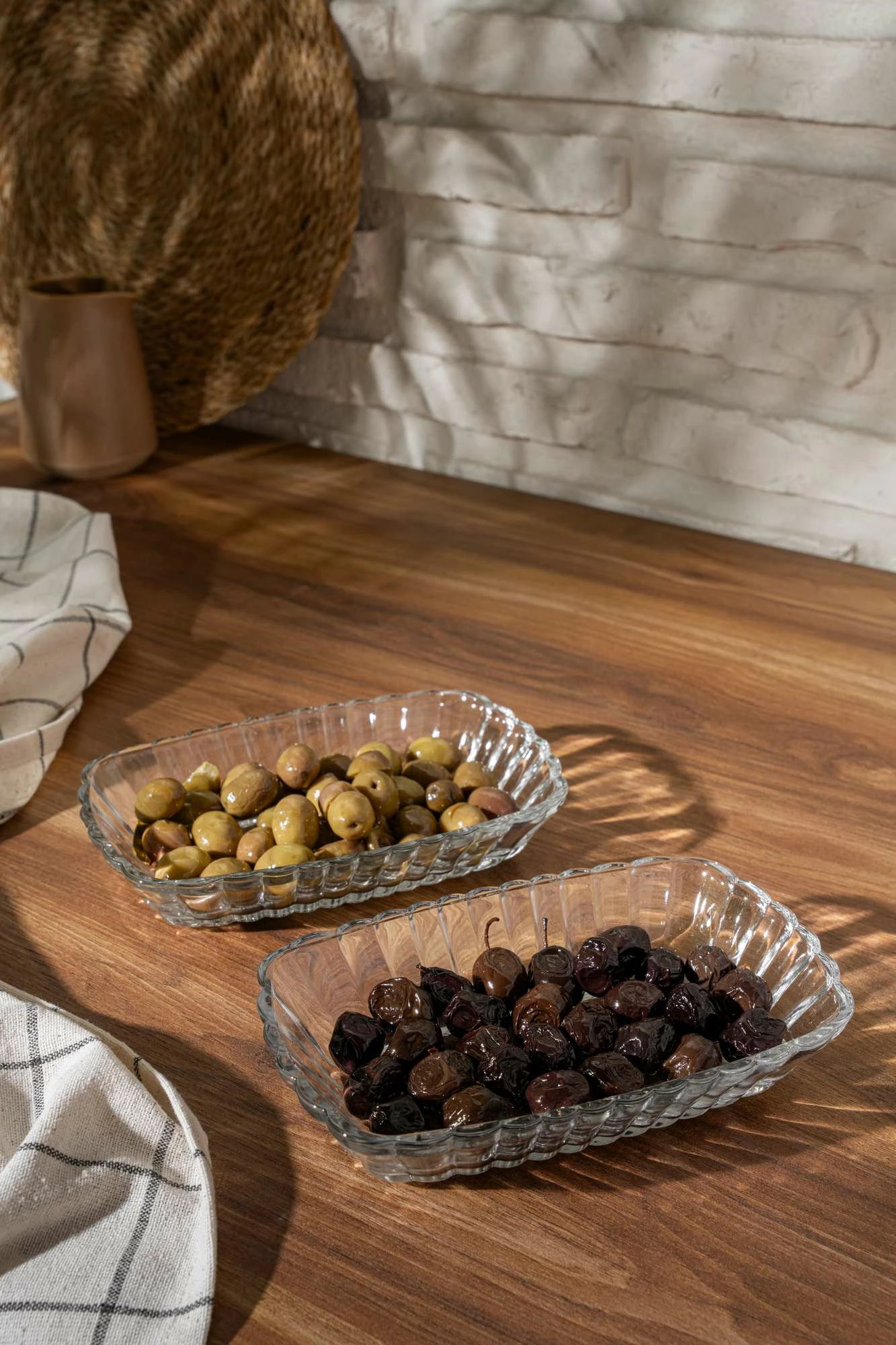 Set mëngjesi prej xhami (2 copë), Hermia Concept, BD0126GCL