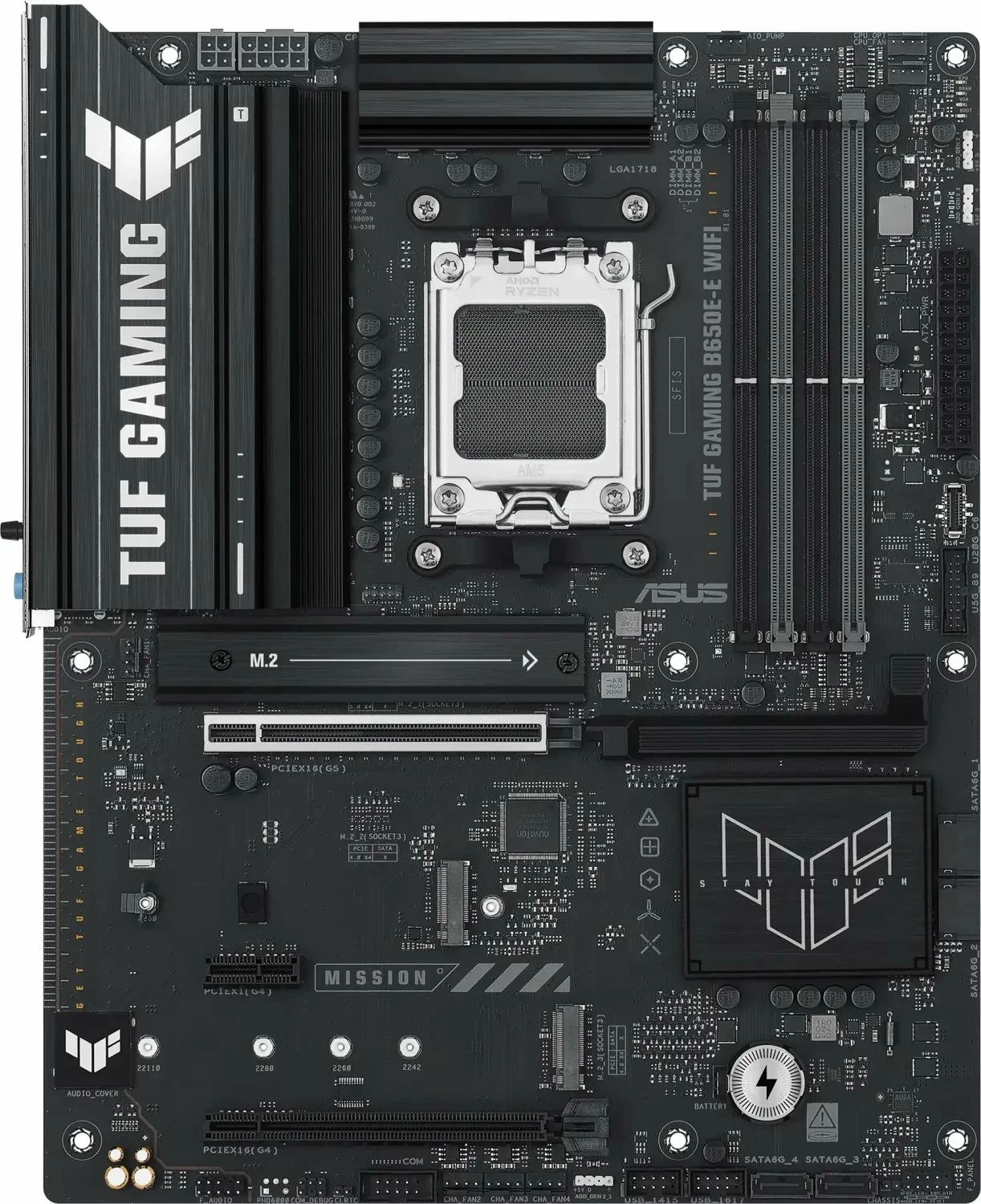 Pllakë amë Asus TUF Gaming B650E-E WIFI, ATX, Socket AM5, DDR5, Wi‑Fi 6E