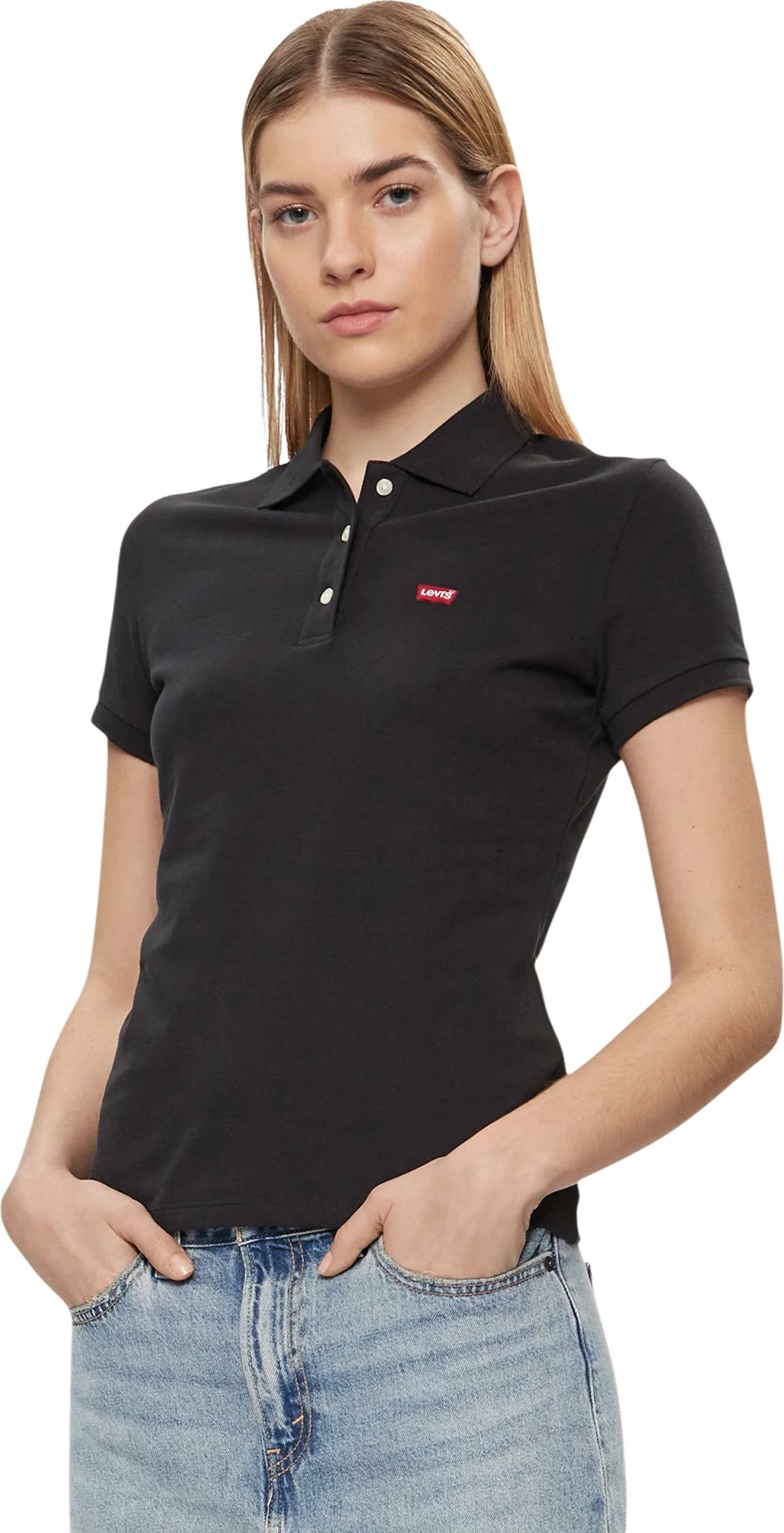 Maicë polo për femra Levi's HM Polo Caviar 52599-0046, e zezë