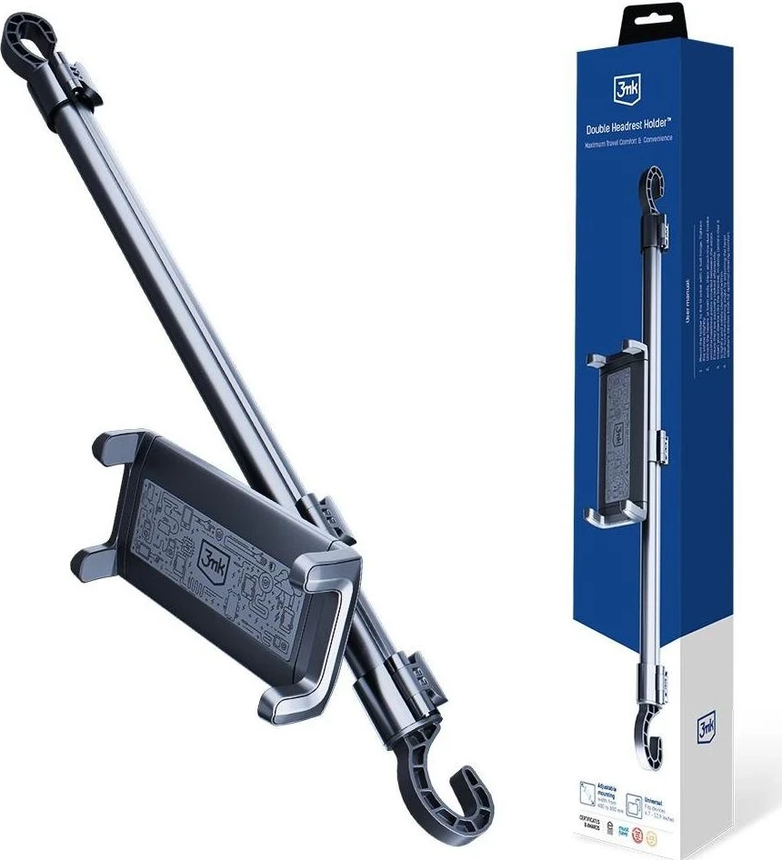 Mbështjellës për kokë 3MK Double, ngjyrë gri