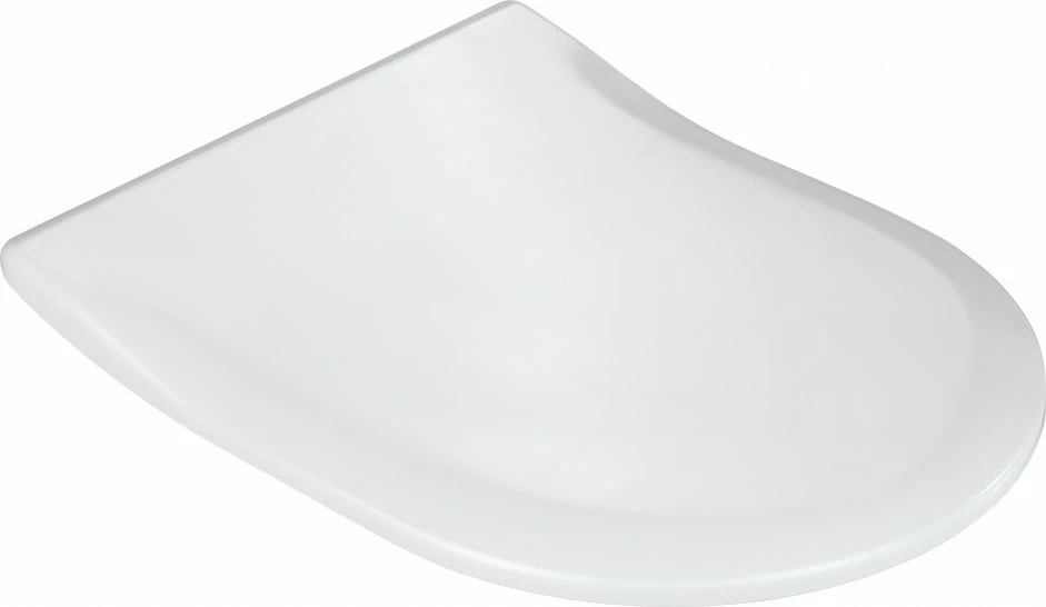 Kapak WC WENKO Exclusive No.2 Easy Close, universal, Soft-Close, 46x38 cm, plastik, mentesha inox, bardhë