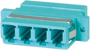 Adapter fibër optike VALUE LC Quadruple OM3 PB, aqua