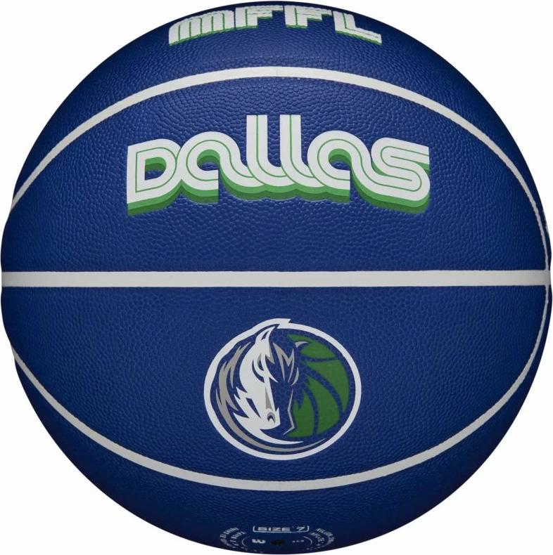Top basketbolli Wilson, Dallas Mavericks, i kaltër [Madhësia: 7]