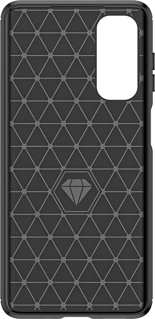 Mbështjellës Hurtel Carbon Case për Samsung Galaxy M54, i zi