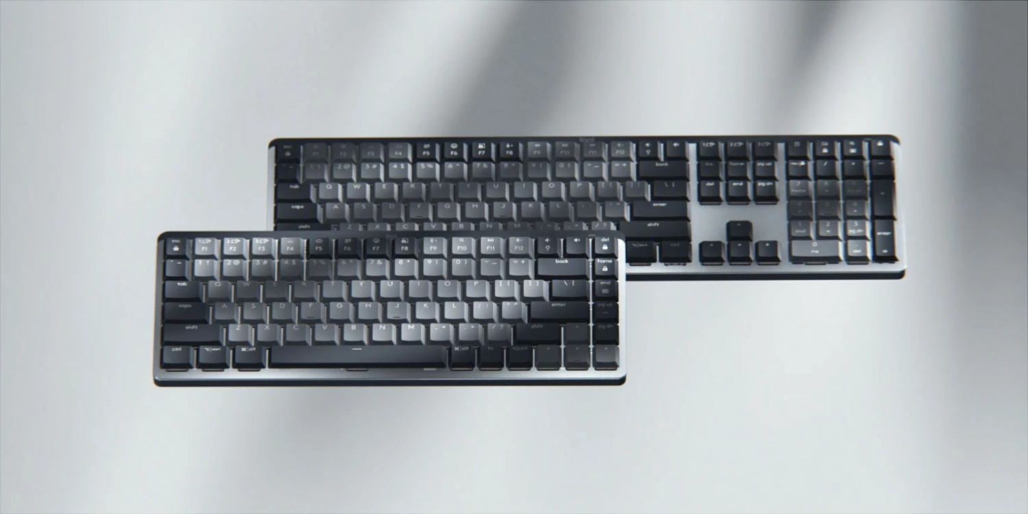 Tastierë mekanike Logitech MX Mechanical Mini, Pa tela, RF Wireless, QWERTY, LED, Grafit, Gri