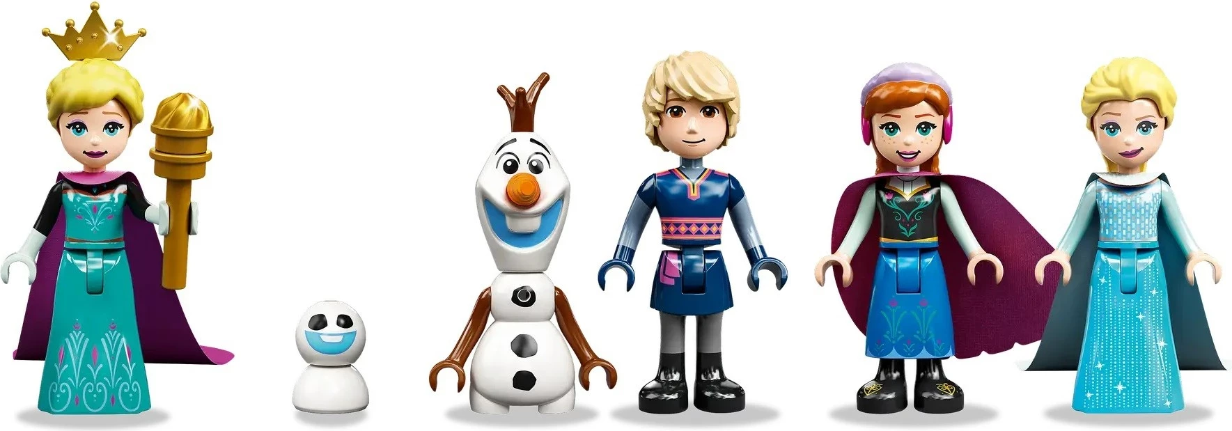 Set LEGO Disney Frozen Kështjella e Akullit 43197, 1709 pjesë, me 6 minifigura