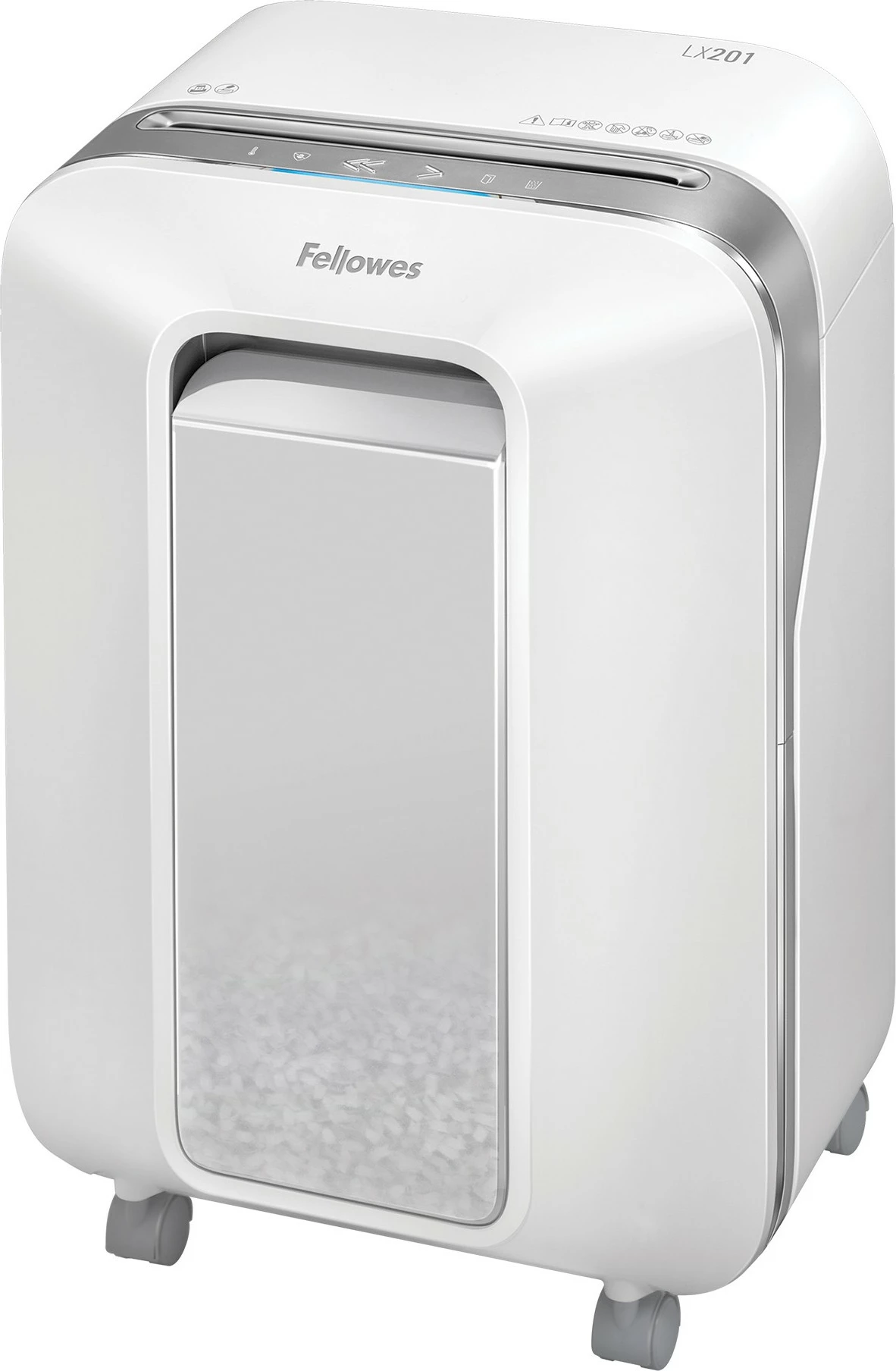 Shredder Fellowes Powershred LX201, Micro-cut, 22 L, e bardhë