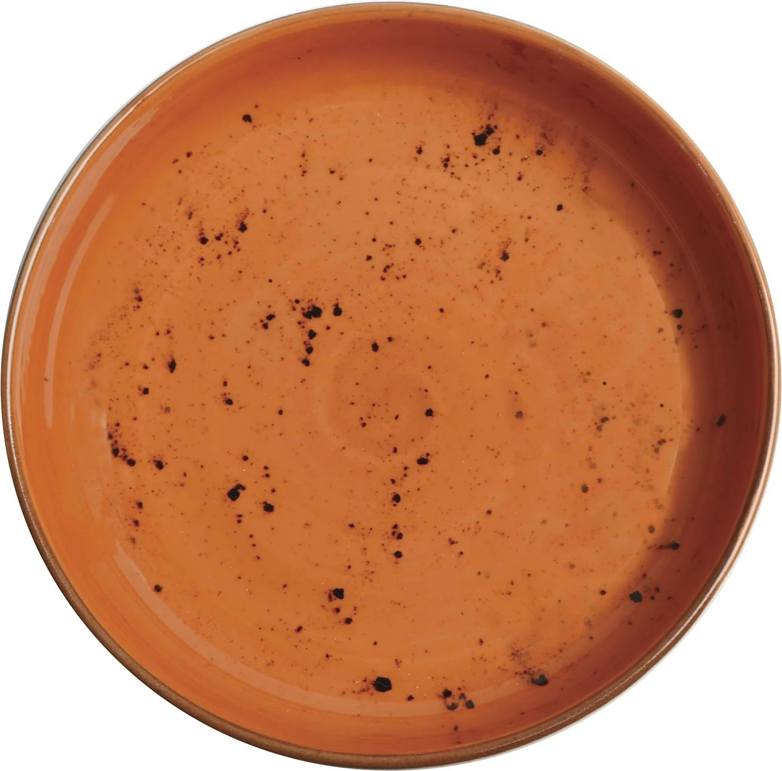 Tas i cekët Fine Dine Dahlia 20 cm, portokalli, set 4 copë