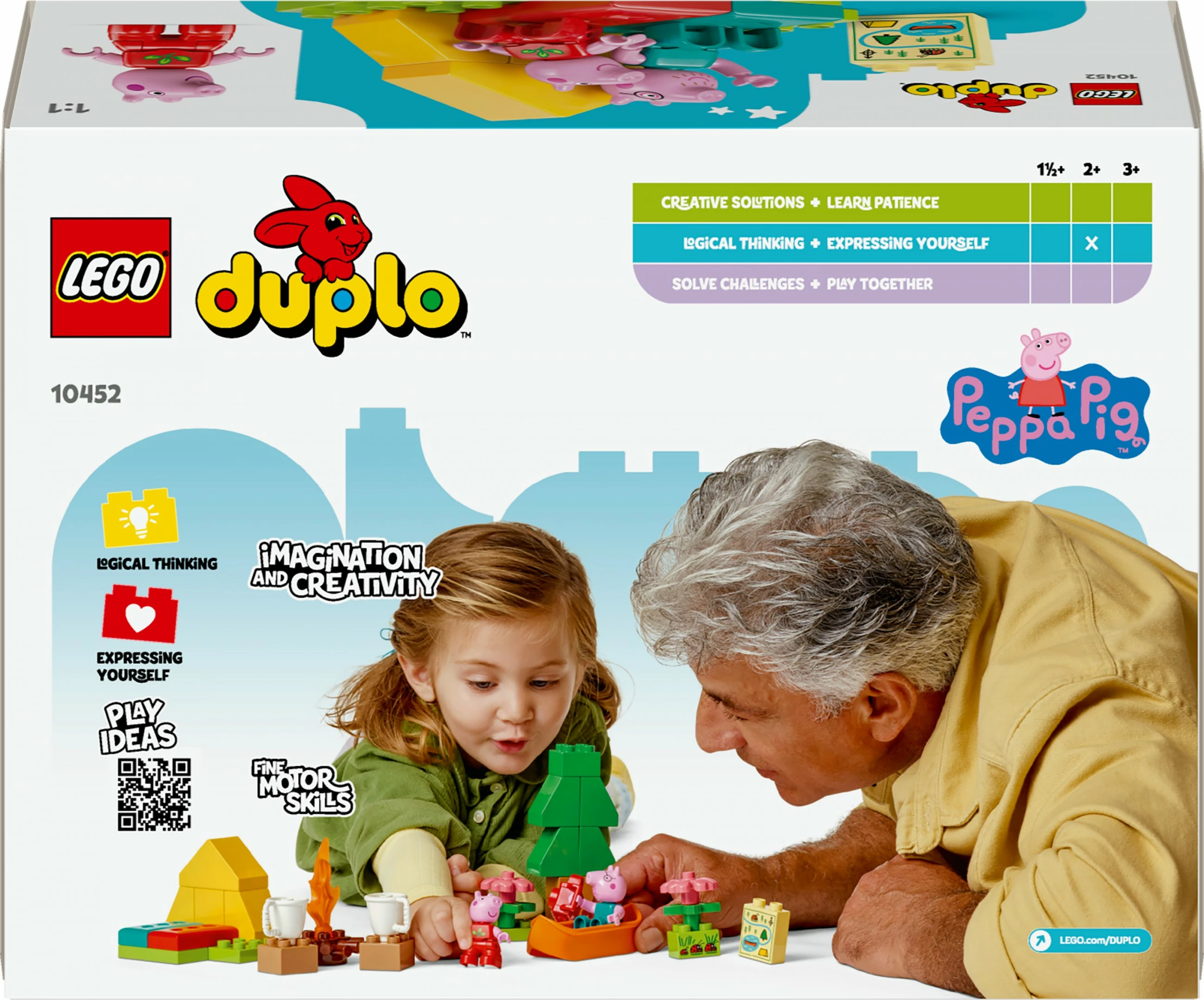 Set ndërtimi LEGO DUPLO Peppa Pig 10452, 32 pjesë, shumëngjyrësh