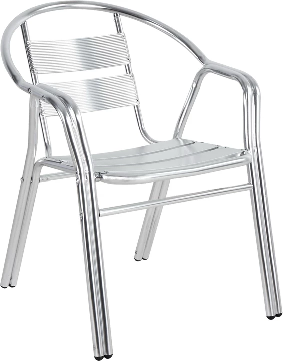 Tavolinë me karrige Zircu-Lazo I set prej 3 copash krom alumini D70x70cm