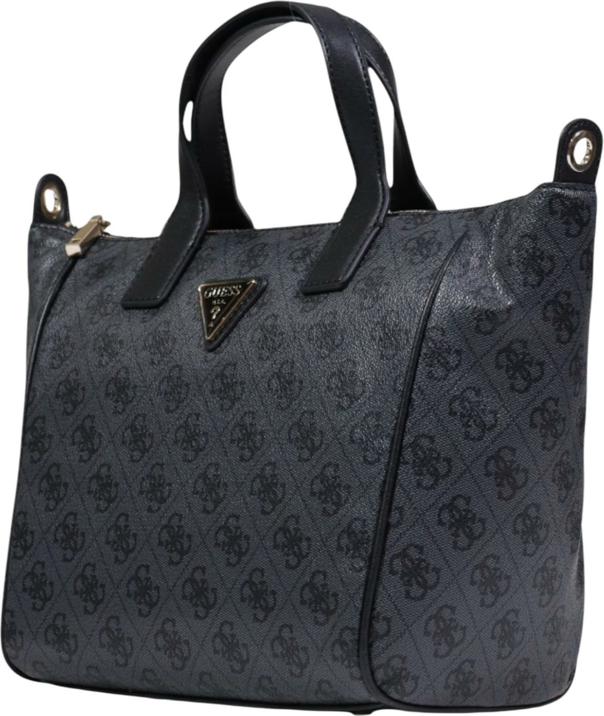 Çantë tote për femra Guess Follie Small Tote TWLB96 76019, antracit