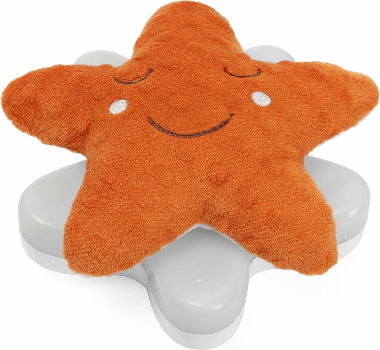 Dritë nate interaktive Chicco You&Me Star 2in1, LED me tinguj, portokalli, set me bazë