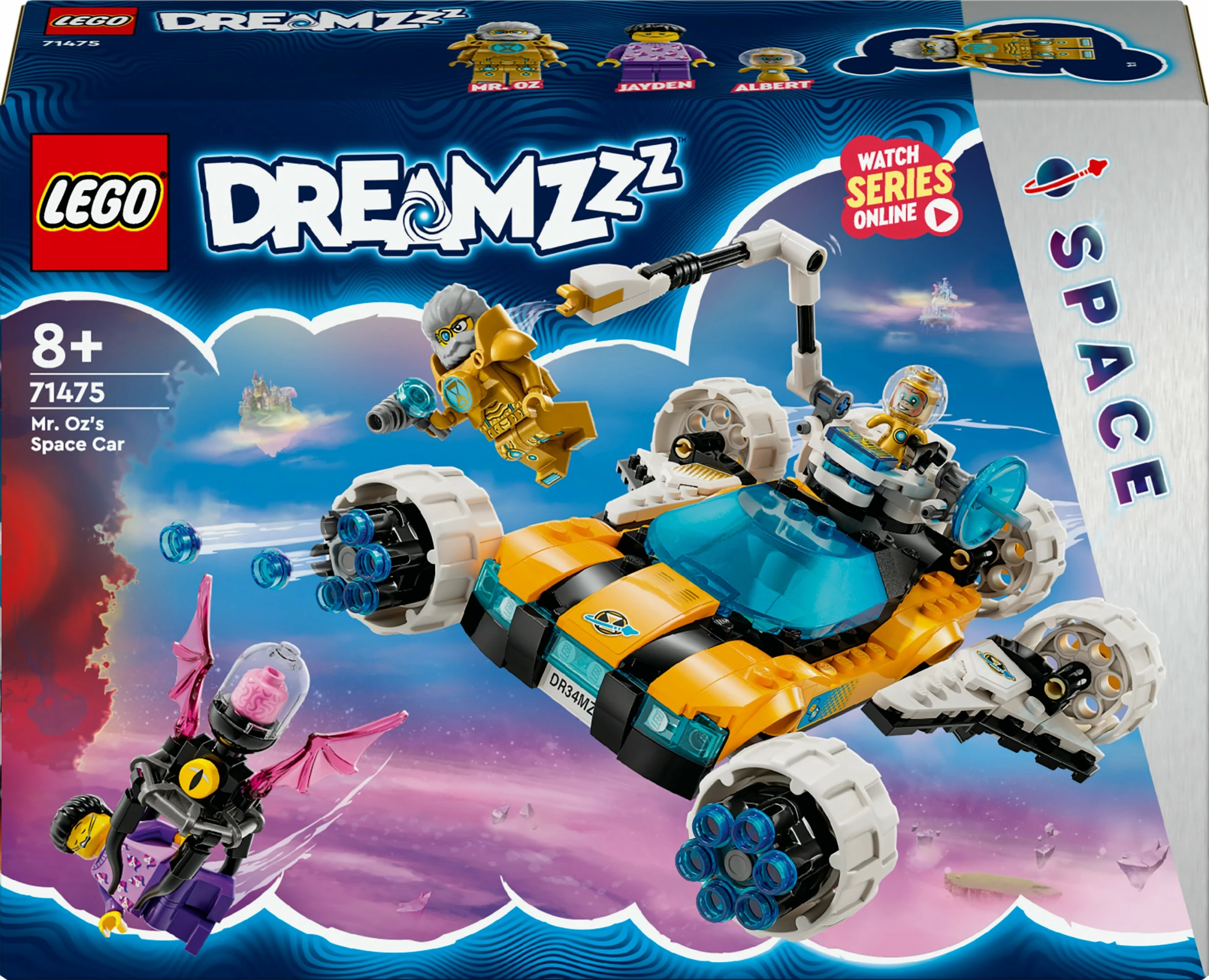 Set ndërtimi LEGO DREAMZzz 71475, Mr. Oz Space Car, 350 pjesë, multikolor