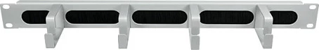 Panel menaxhimi kabllosh LogiLink 19" 1U, me 4 mbajtëse çeliku, gri