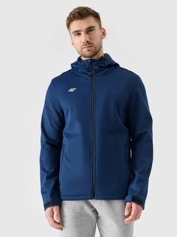 Jakne softshell për meshkuj 4F NOSH4SFM001B-31S, e kaltër, XXL