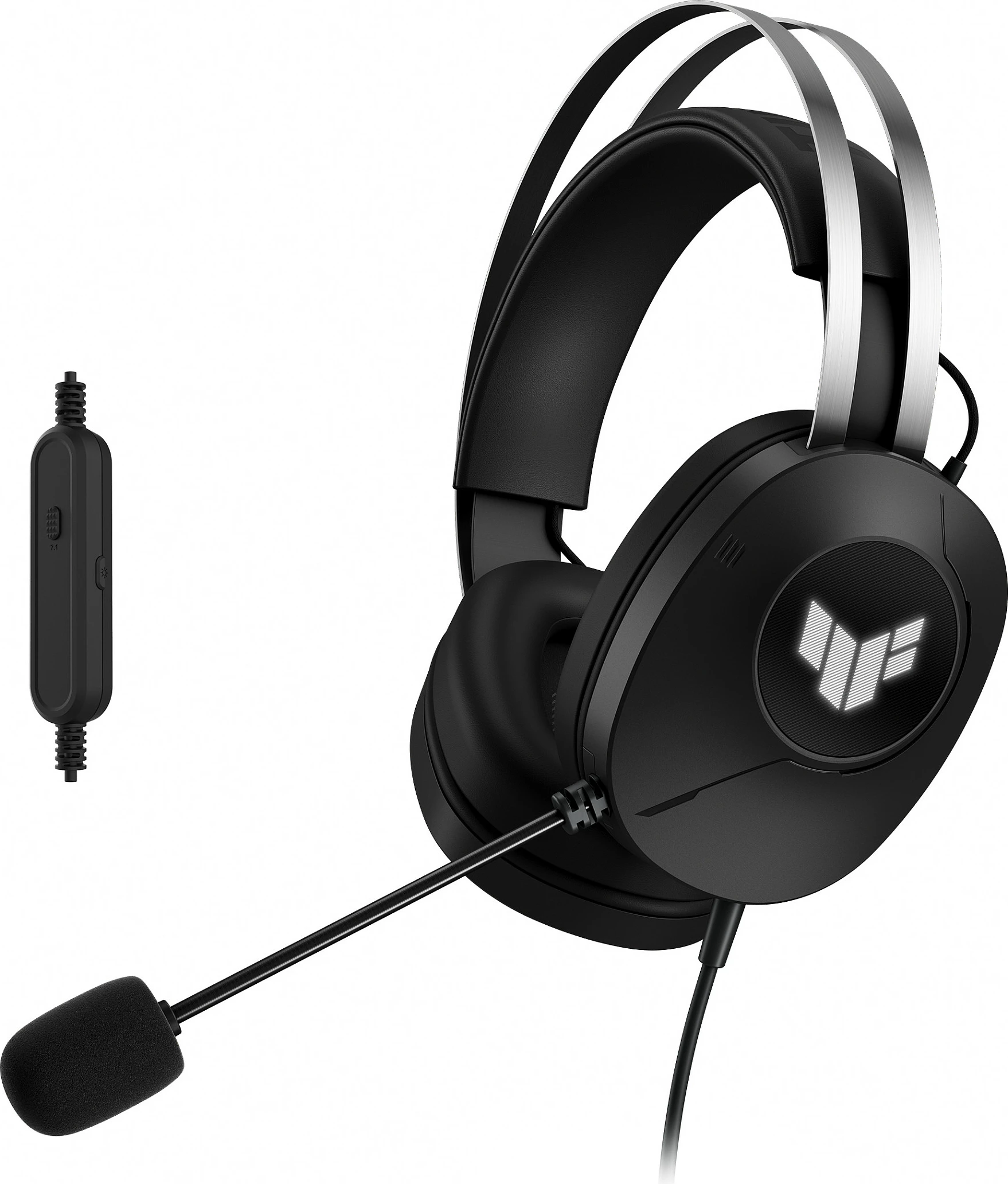Kufje gaming ASUS TUF Gaming H1 Gen II, me kabllo, virtual 7.1 surround, USB, të zeza