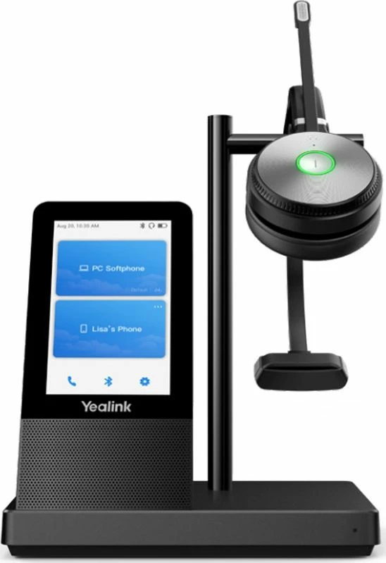 Kufje Yealink WH66UC DECT pa kabllo mono, argjend