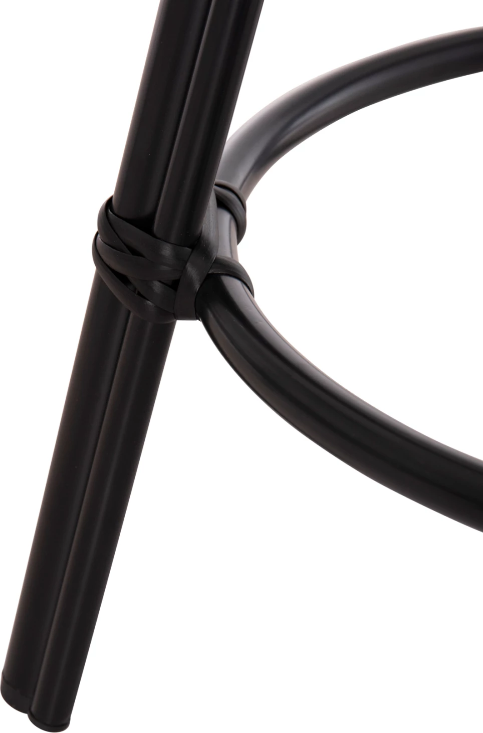 Karrige për bar, lartësi mesatare, pamje bambuje, CHINO FH6286.02, ngjyrë e zezë, Φ43x65H cm