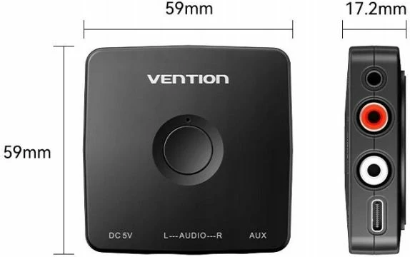 Marrës Bluetooth Vention 5.1, i zi