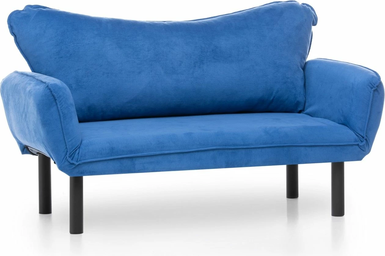 Divan-krevat dy ulëshe Atelier del Sofa, Chatto, ngjyrë kaltër