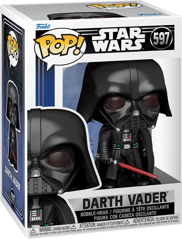 Figurë koleksionuese Funko POP! Star Wars Darth Vader #597, bobble-head, e zezë
