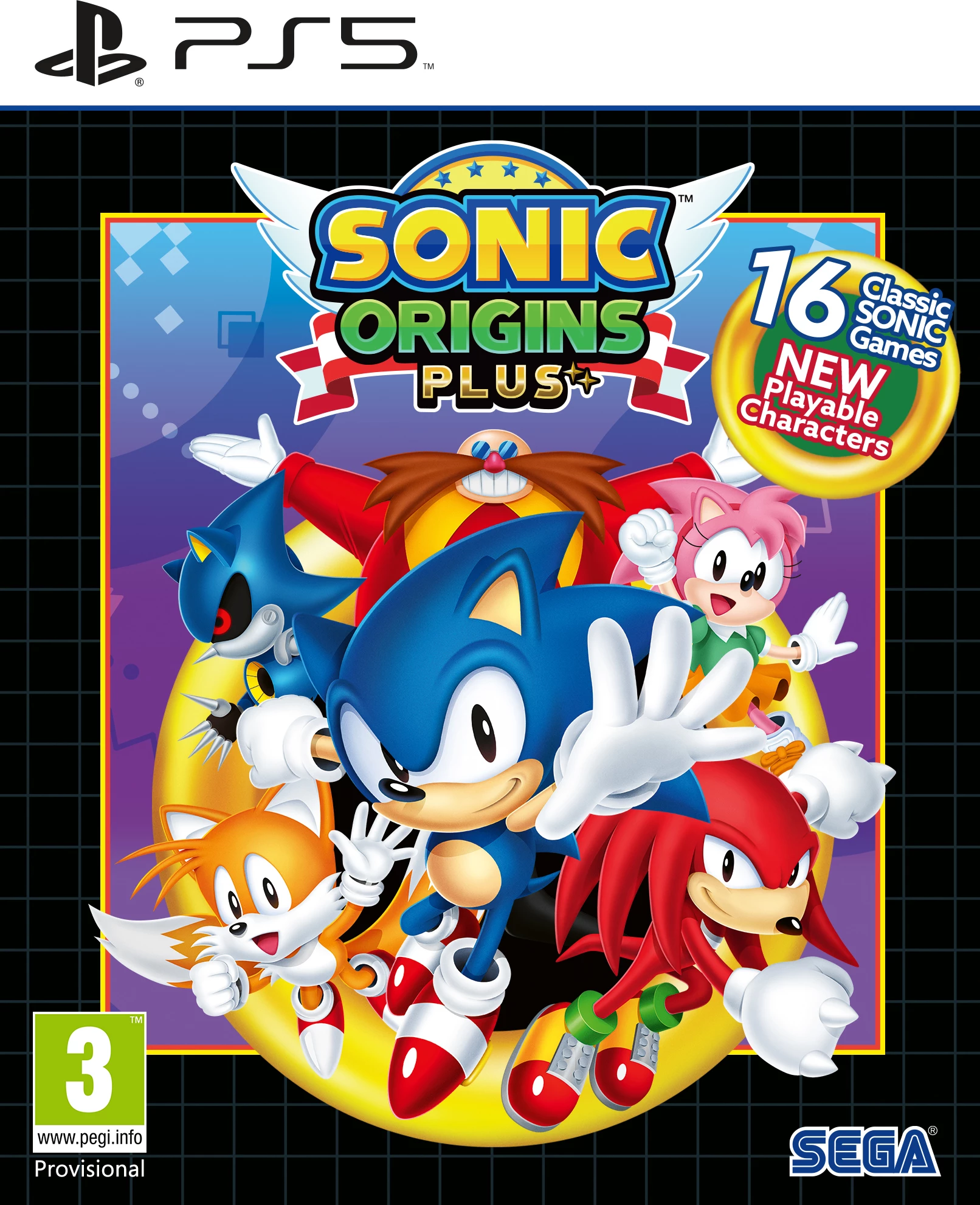 Lojë PS5 SEGA Sonic Origins Plus Limited Edition, PEGI 3, edicion fizik me artbook 20-faqe
