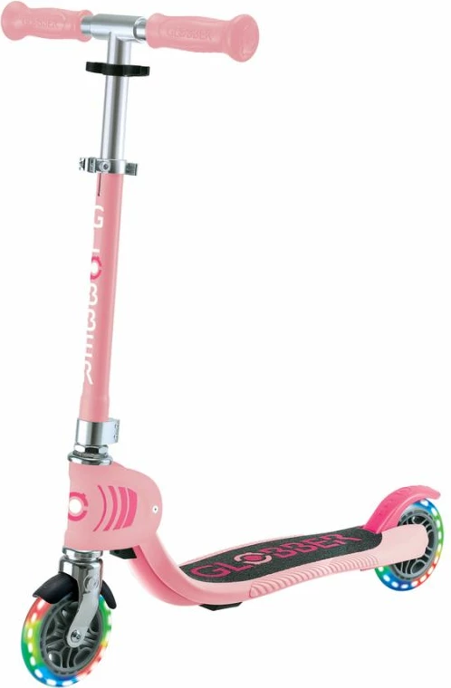Trotinetë për fëmijë Globber FLOW Foldable Junior Lights, rozë