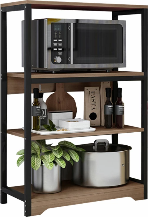 Raft dyshemeje Daan metalik, ngjyrë arre-e zezë, 60x30x100cm