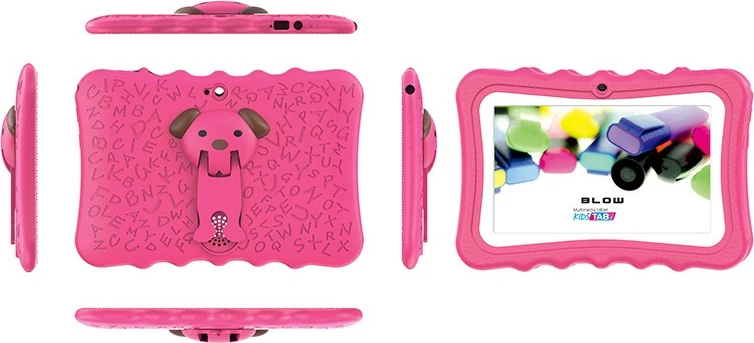 Tablet BLOW KidsTAB7 V2, 7", 4/32GB, Android 14, rozë, mbështjellës për fëmijë