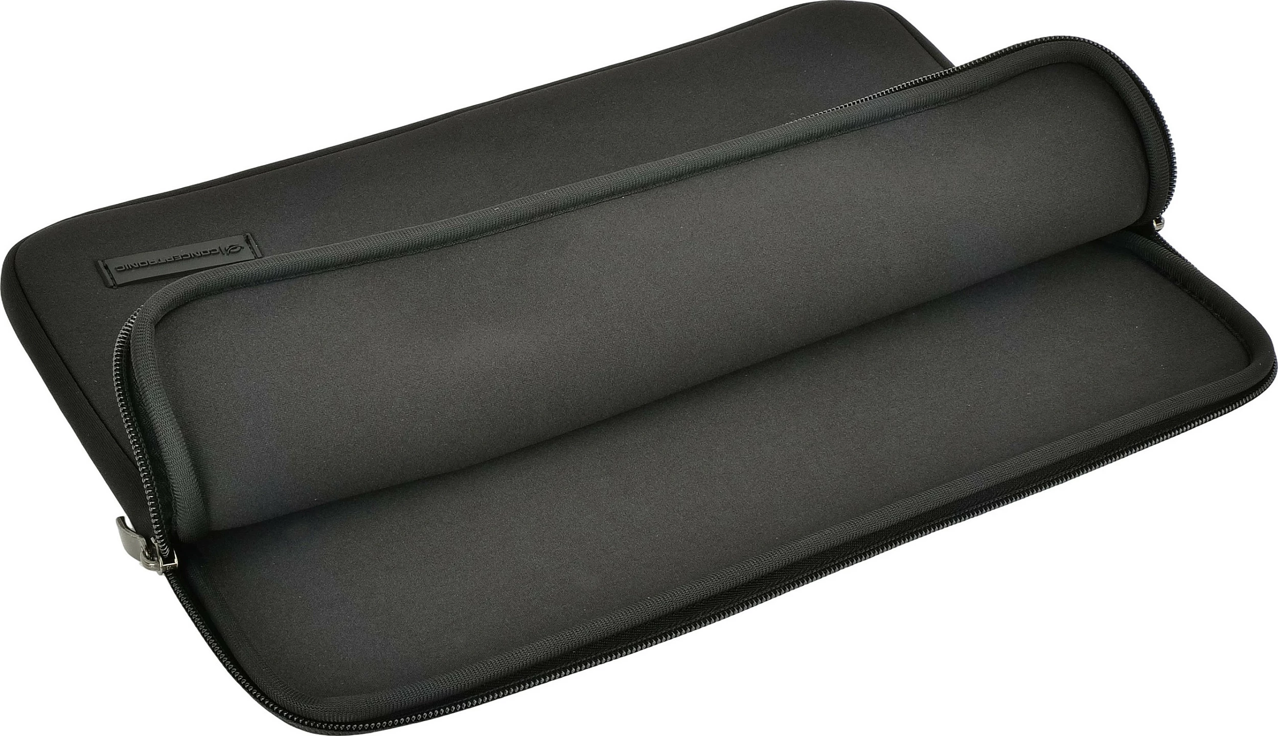 Mbështjellës për laptop Conceptronic 14", neopren/poliester, me zinxhir, i zi