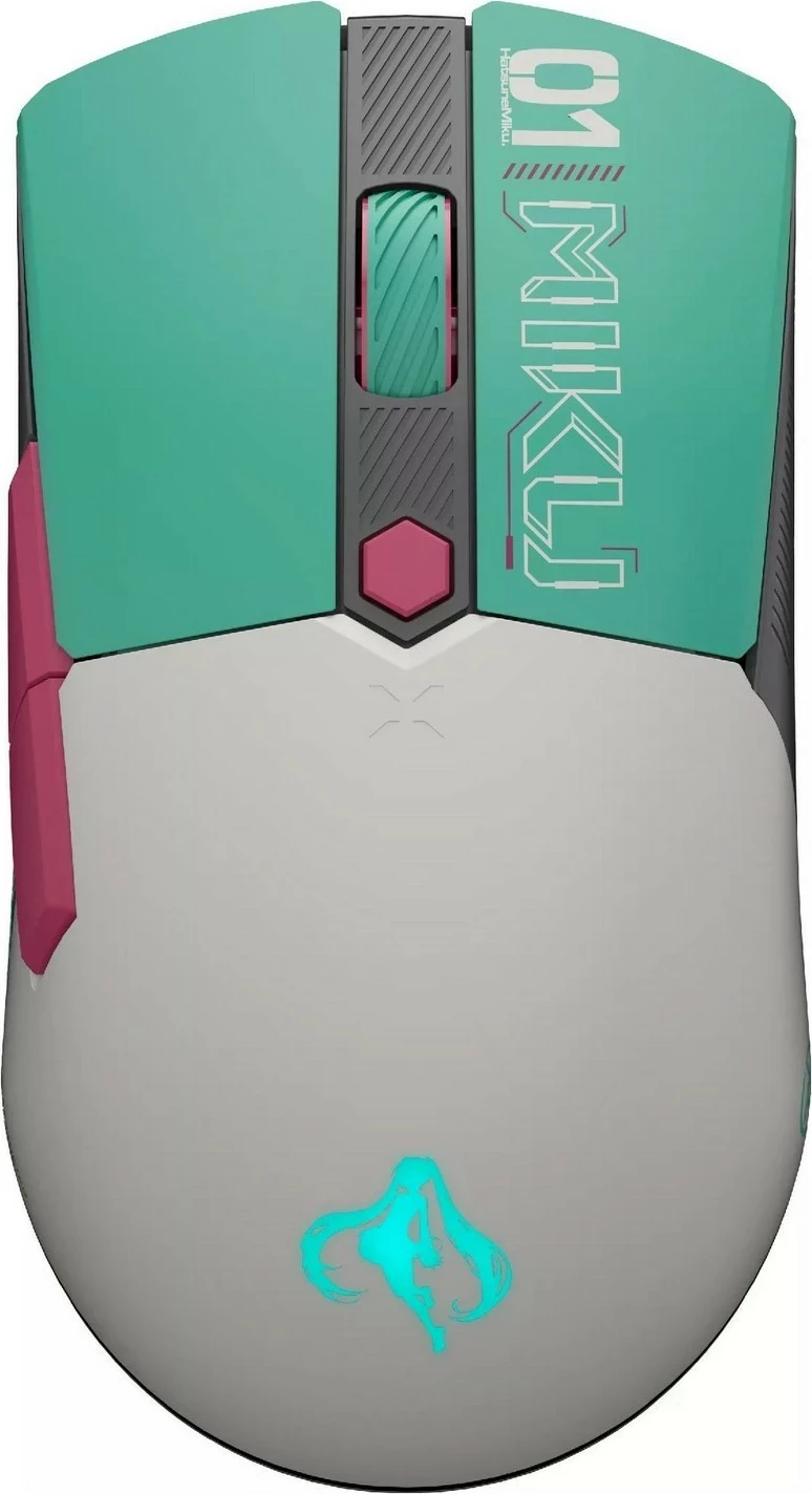 Maus gaming Asus TUF GAMING MINI WL MIKU, wireless, RGB, jeshil