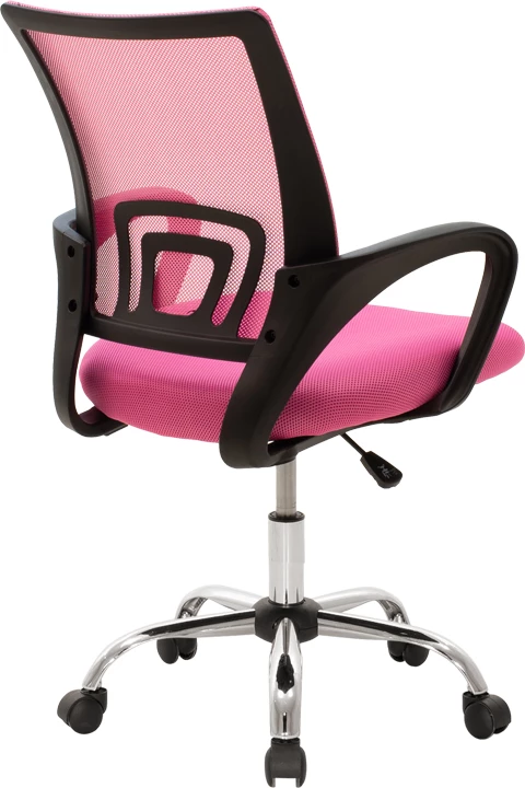 Karrige zyre Berto II, ngjyrë rozë-e zezë, 60x48x85-95cm