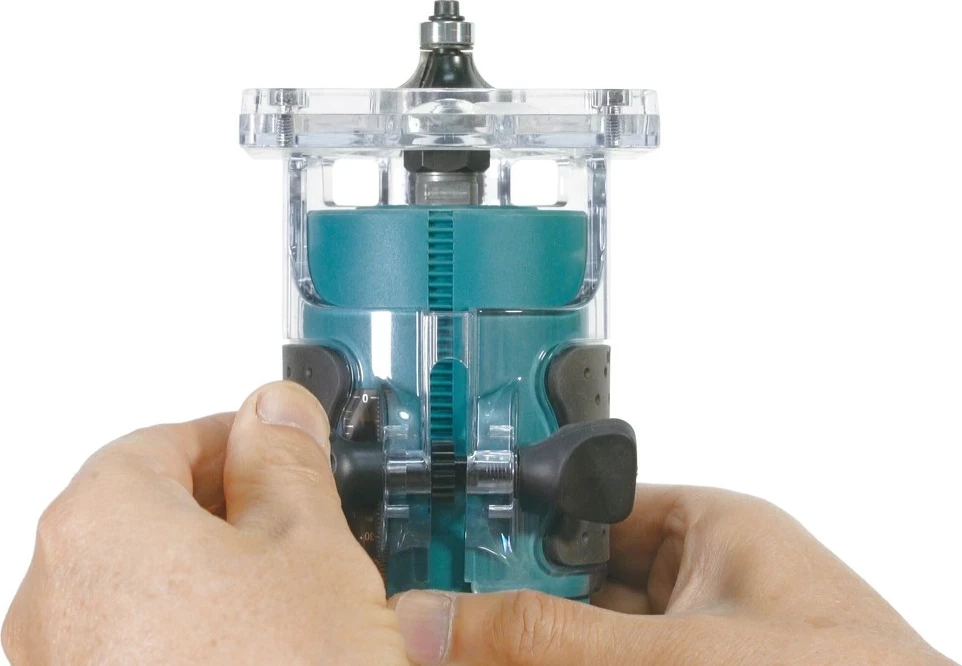 Freze me bateri Makita DRT52Z, 18V, kaltër/zezë 8