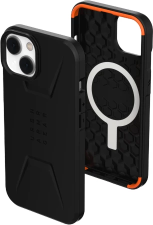 Mbështjellës UAG Civilian MagSafe për iPhone 14 Plus, i zi
