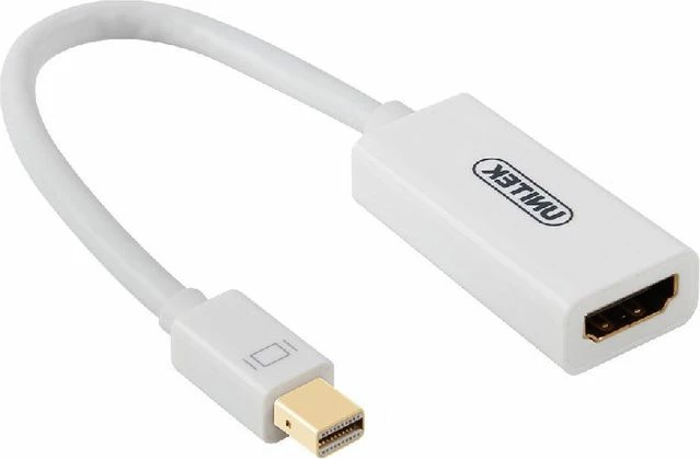 Adapter Unitek Y-6331 Mini DisplayPort në HDMI 4K, i bardhë