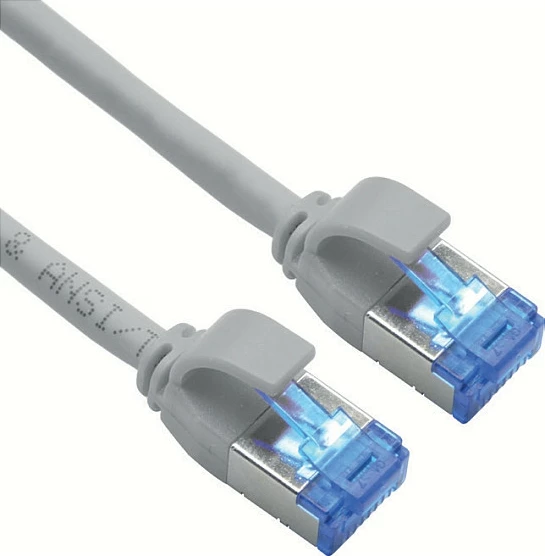 Kabllo rrjeti ROLINE Cat6a Class EA S/FTP PoE 10m, gri
