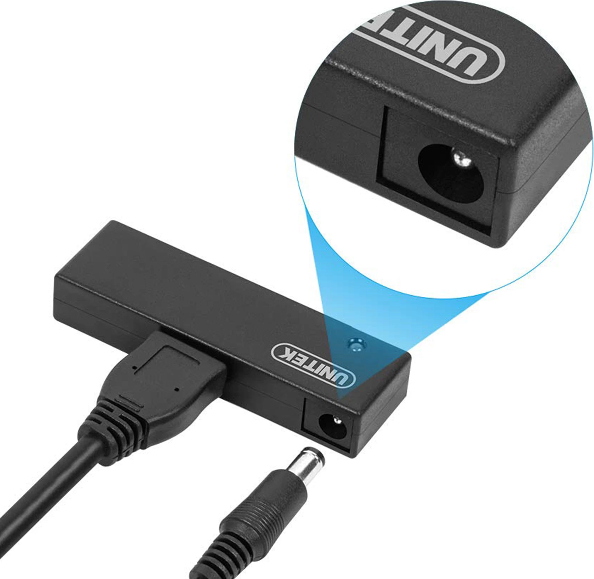 Adapter SATA III në USB 3.0 Unitek Y-1039 për HDD/SSD 2.5\"/3.5\", i zi