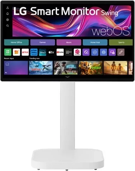 Monitor LG Swing 32U889SA 31.5 inç 4K IPS Touchscreen HDR10 bardhë