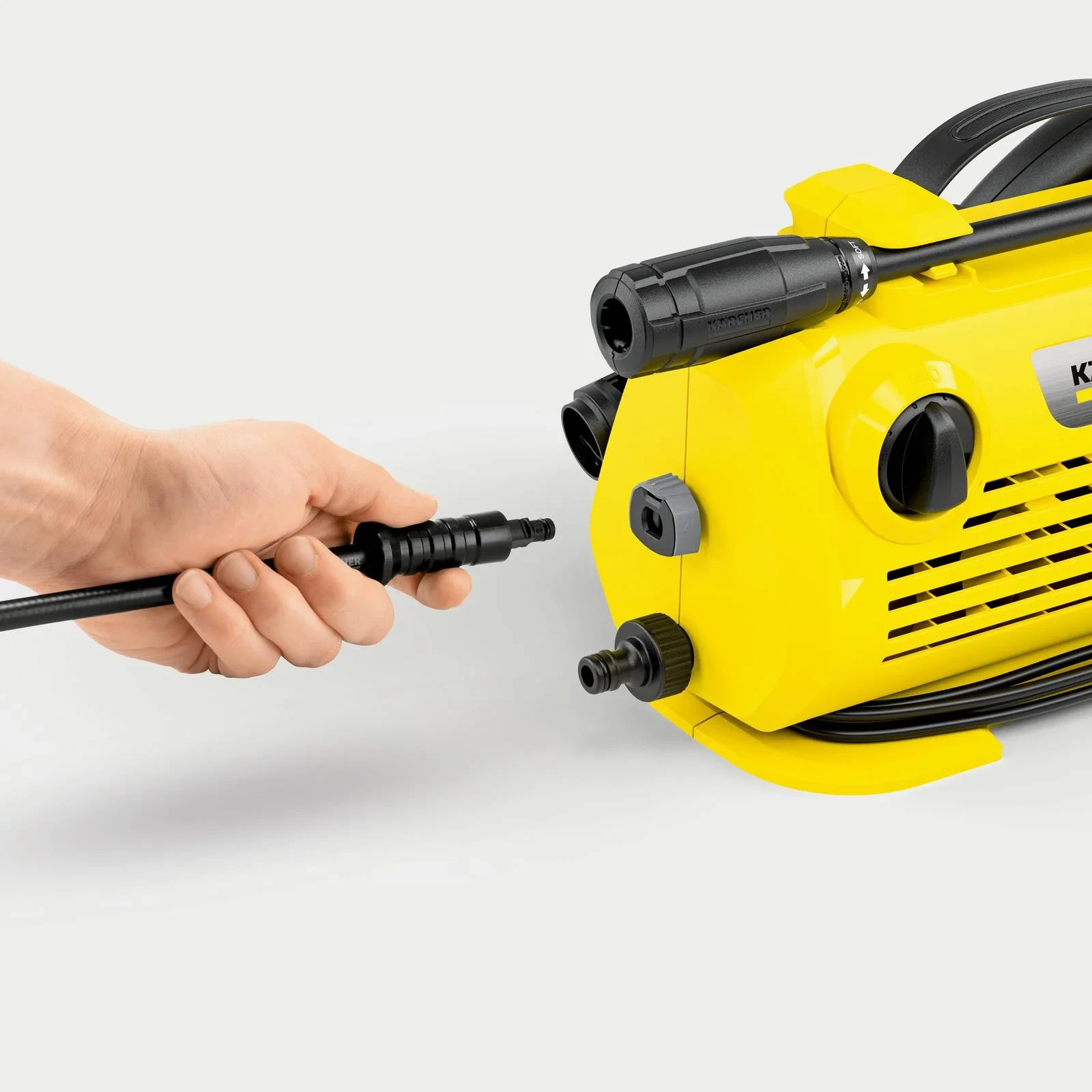 Pastrues me presion i lartë, Karcher, K 2 Premium Horizontal (1.600-933.0), 110 bar, 360 l/h, 1.4 kW, zorrë 5 m, e verdhë 8