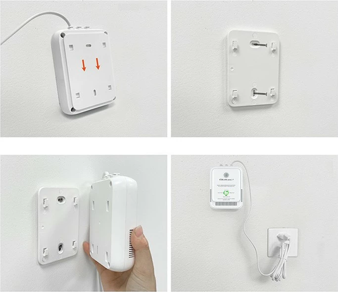 Sensor monoksidi karboni (CO), Qoltec 52576, alarm 85 dB + LED, sensor elektro-kimik, i bardhë