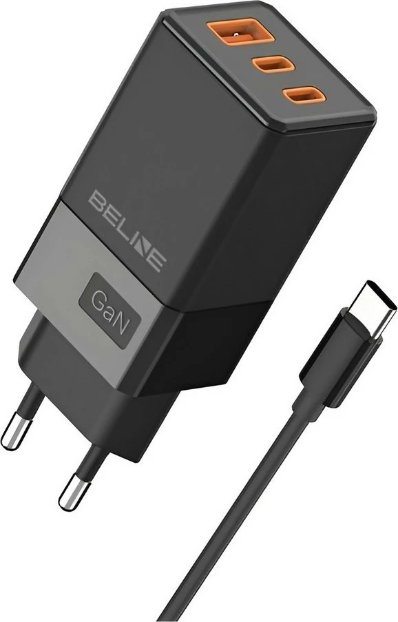 Karikues muri Beline BLN3CB65C, 65W, 2x USB-C + USB-A, me kabllo USB-C, Zi